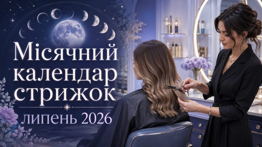 Місячний календар стрижок на липень 2026: коли краще йти до перукаря