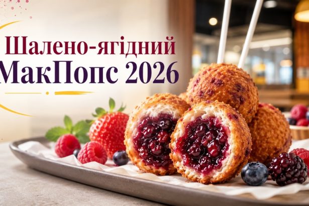 Шалено-ягідний МакПопс в McDonald’s Україна 2026: ціна, склад та як замовити