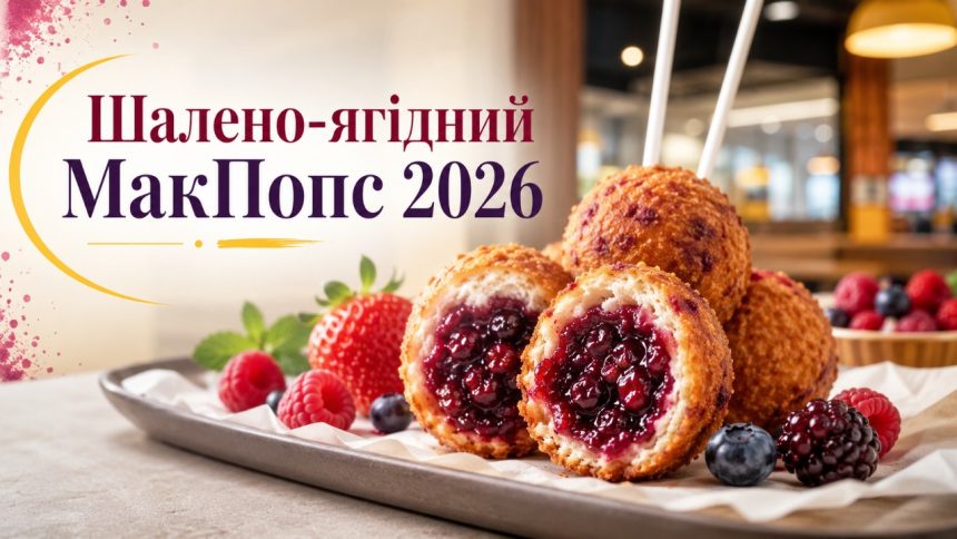 Шалено-ягідний МакПопс в McDonald’s Україна 2026: ціна, склад та як замовити