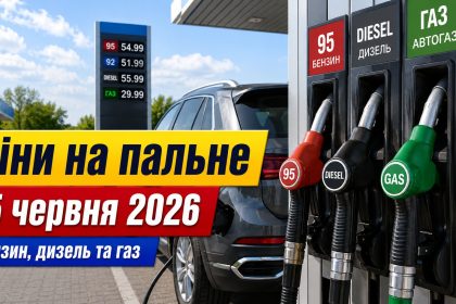 Ціни на пальне 15 червня 2026 в Україні: скільки коштують бензин, дизель та газ