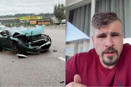 Блогер Данилець вийшов на зв’язок після ДТП: подробиці аварії на Aston Martin