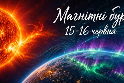 Магнітні бурі 15-16 червня 2026