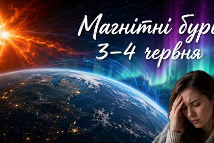 Магнітні бурі 3–4 червня 2026