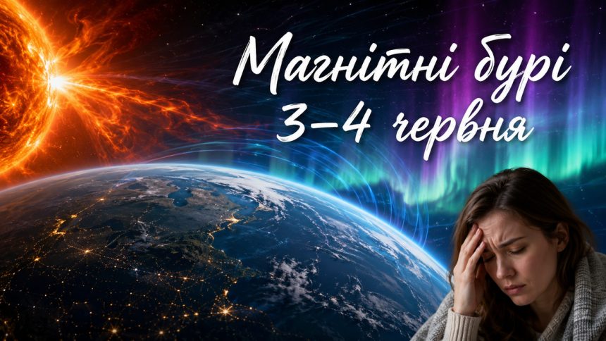 Магнітні бурі 3–4 червня 2026