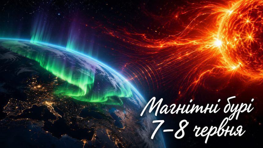 Магнітні бурі 7–8 червня
