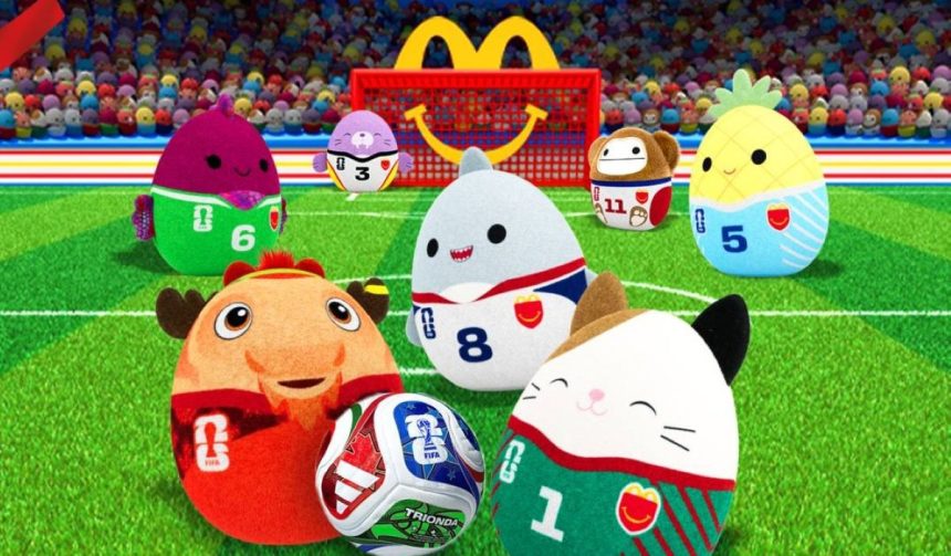 McDonald’s ЧС-2026, Squishmallows Happy Meal, FIFA колаборація, іграшки McDonald’s, лімітована колекція McDonald’s, ЧС-2026 футбол, McDonald’s Україна, Happy Meal іграшки, футбольна колекція McDonald’s, чашки McDonald’s