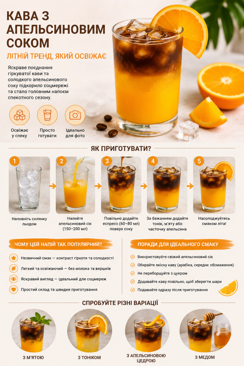 Кава з апельсиновим соком