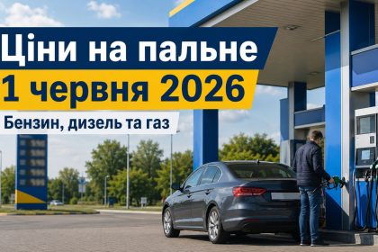 Ціни на пальне 1 червня 2026 в Україні: скільки коштують бензин, дизель та газ