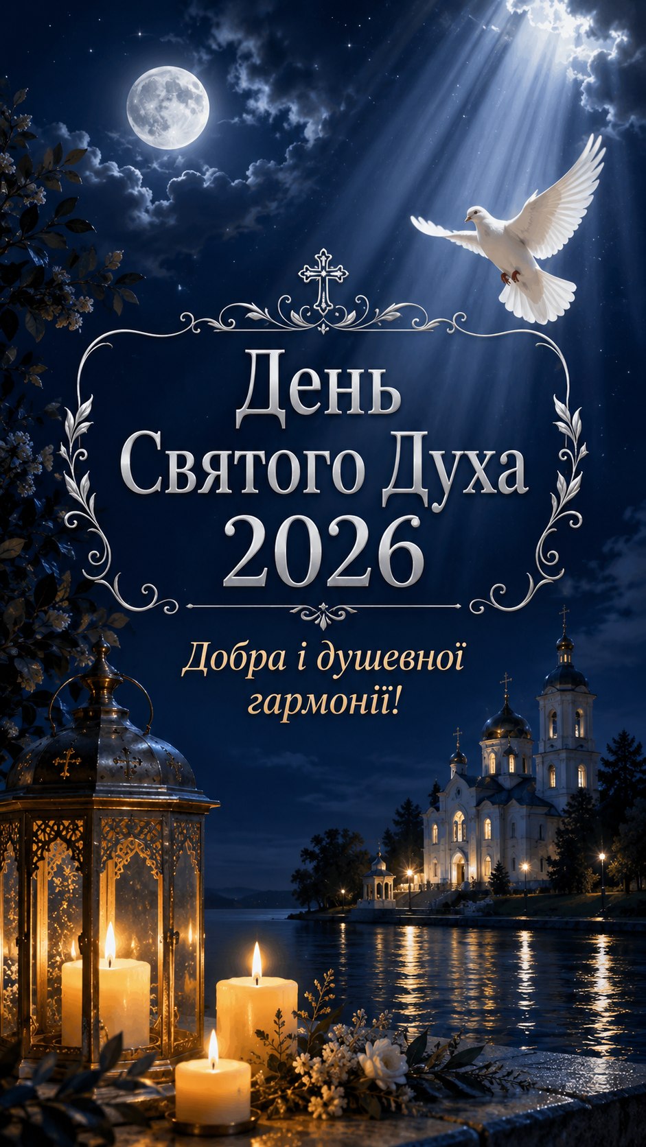 День Святого Духа 2026: теплі листівки, побажання, картинки та SMS українською