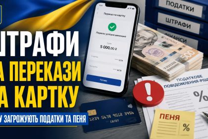 Штрафи за перекази на картку: кому в Україні загрожують податки та пеня