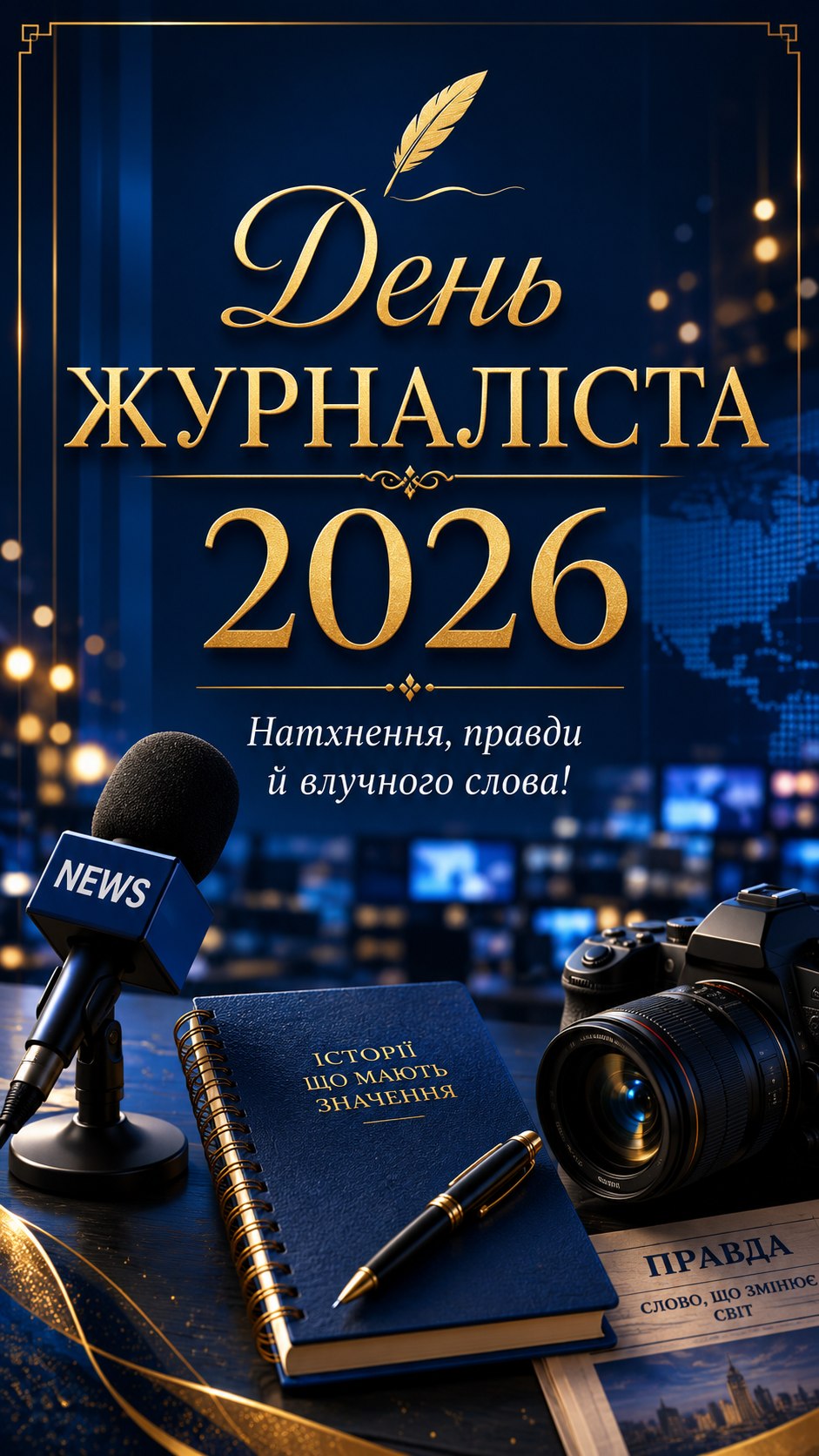 День журналіста 6 червня 2026: листівки, побажання, картинки та SMS українською