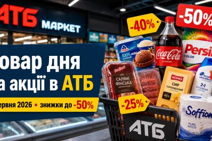 Товар дня та акції в АТБ 8 червня 2026: що можна купити зі знижкою до -50% лише сьогодні