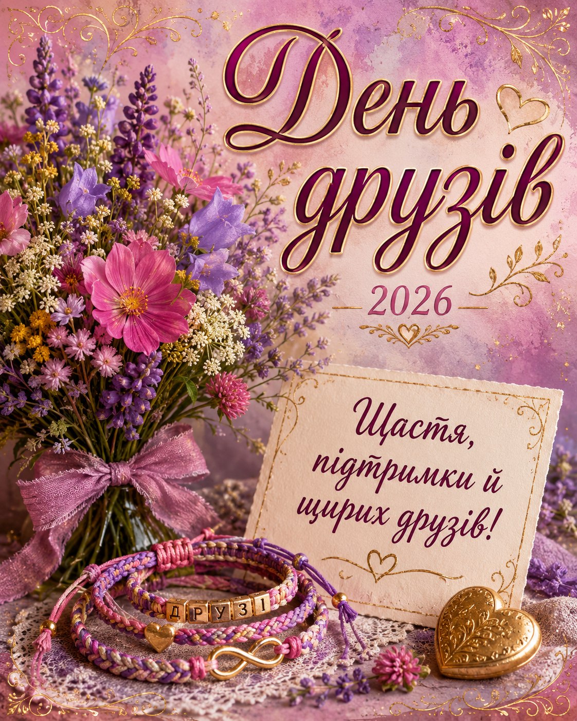 Міжнародний день друзів 2026: листівки, побажання, картинки та SMS українською